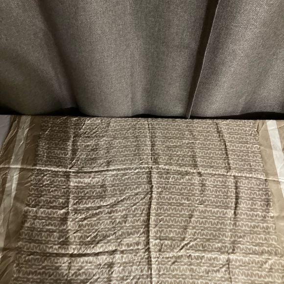 Mark Cross Beige Checkered Scarf